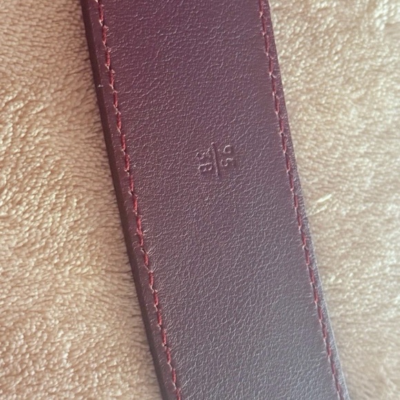 PRADA Red Leather Belt 1C 2289 95/38 Made In Italy Authentic - Picture 11 of 12